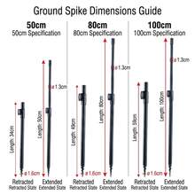 Sturdy Telescopic Fishing Ground Peg Adjustable Ground Drill Rod Support Stand For Bite Alarm Setup Suitable For Trout Pike Zander Bream - CFA008 - View 2