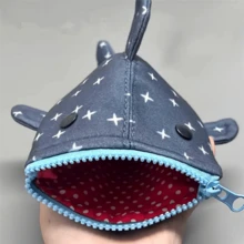 1pc Shark Pencil Case, Large Capacity, Thickened Shark Pencil Case, Funny Animal Stationery Storage Bag, Pencil Box Pen Holder - W - View 6