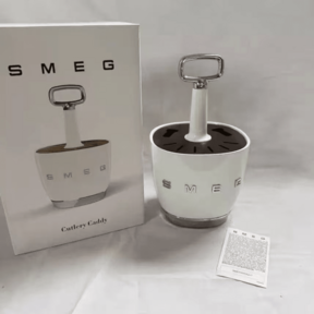 SMEG Retro Western Food Tableware Storage Rack Stainless Steel Knife, Fork, Spoon Storage Box Kitchen Storage Rack