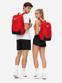 Nike 新款男女同款運動雙肩包戶外旅遊旅行背包學生書包電腦包尺寸約:460*310*180mm - 紅色/黑色 - 查看 2