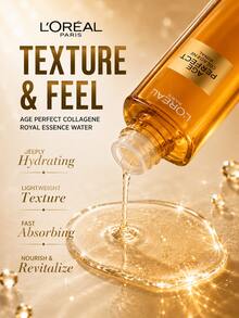 L’Oreal Paris L'Oreal Paris Age Perfect 膠原蛋白精華水，正裝 130ml/試用裝 65ml，緊緻保濕、深層補水，讓肌膚彈潤緊實，適合日常保濕護膚 - COLLAGENE ESSENCE WATER - 查看 8