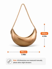1pc Moon-Shaped Hanging Planter – Wall-Mounted Basket For Green Plants; Balcony & Home Decor Container; Decorative Hanging Ornament; Succulent Planter - A - View 13