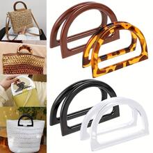 2pcs D-Shaped Plastic Replacement Handles, Suitable For Bags And Handbags - Multi-Functional DIY Craft Materials, Suitable For Beach Bags, Crochet Bags, Tote Bags, Wallet Making, DIY Wallet Making And Straw Bag Making - Multi-color - View 9