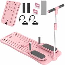 Adjustable Height Ski Machine Trainer, Foldable Pilates Board, Multifunctional Exercise Equipment For Leg Pelvic Floor Muscle Workout, Glute Training Device, Funny Fitness Equipment For Full Body Workout At Home, Christmas Gift - Pink - View 9