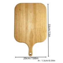Oak Cutting Board With Handle, Suitable For Country Style Kitchen, Christmas, Halloween, Thanksgiving, Harvest Season Gifts, Used For Dinner Preparation, Defrosting, Kitchen Decoration And Pre-Meal Preparation Storage - Wood Color - View 9