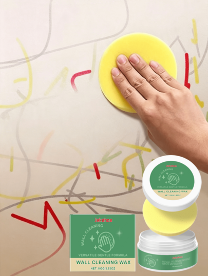 Wall Stain Cleaning Paste, Household Wall Stain & Graffiti Cleaning Paste, Wall Cleaning Paste