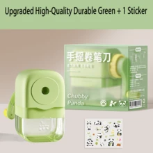 Hand-Crank Pencil Sharpener, Effortless Handheld Colored Pencil Sharpener, Ergonomic Hand-Crank Design, Suitable For School, Home And Artists - Square - View 14