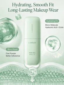 Laneige Lan-Zhi Silky Soft Makeup Base, 30ml, Moisturizing, Oil Control, Creates Natural Flawless Makeup Effect, Suitable For Sensitive/Combination Skin - Mint Green - View 7