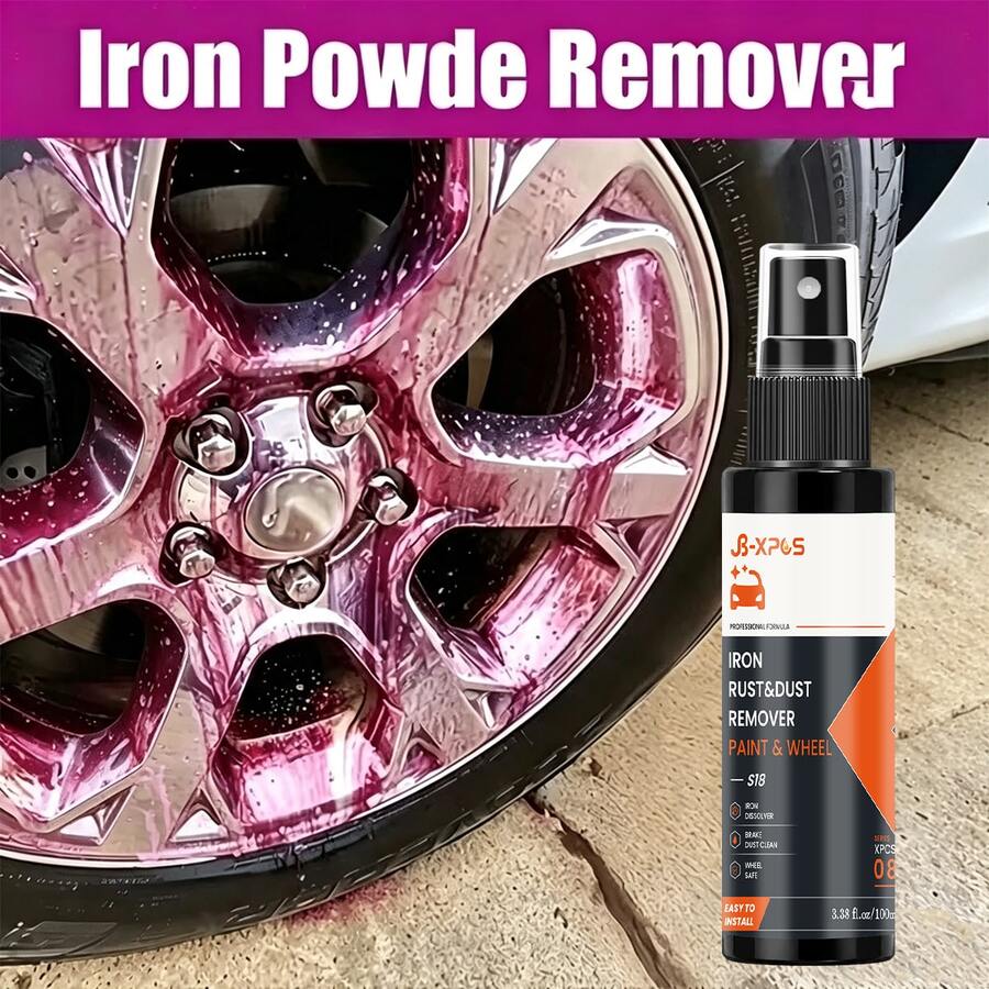 JB-XPCS Wheel Rim Iron Remover, Powerful Brake Dust Cleaner, Removes Stubborn Rust And Deposits, Restores Shine, Vehicle Wheel Rim Rust Removal And Cleaning Liquid YT0108 - YT0108 - View 1
