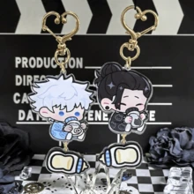 1pc/3pcs/6pcs Cartoon Anime Keychain, Suitable For Back To School Backpack Key Decoration, Halloween, Party Decoration, Holiday Decoration, Car Pendant, Party Gift, Back To School Gift, Perfect Gift For Fans. - Multicolor - View 2