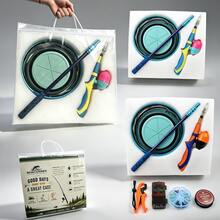 Complete Fishing Kit With Telescopic Fishing Rod And Closed Face Reel, Portable Fishing Gear Set With Fishing Line, Lures, Hooks, Net, Bucket And Accessories, Gift Box Outdoor Fishing Starter Set - Yellow - View 11