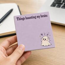 Cute Ghost Sticky Notes Set, 4 Packs 3x3 Inch, 50 Sheets/Pad, Fun Macaron Color Office Task Reminder Memo Pads, Suitable For Office Planning And Colleague Gifts - one-size - View 5