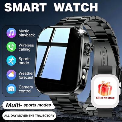 Smartwatch, Wireless Calls/Dialing, Multiple Sports Modes, Call Notification And Rejection, Message Notification, Compatible With IOS/Android