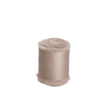 1 Roll Silk Satin Frayed Edge Ribbon For Crafts, Wedding Invitation Decoration, Gift Wrapping 1.5inch X 4.5m - View 8