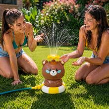 Lecute Rocket Water Sprayer Rotating Flying Game Summer Kids - Red - View 3