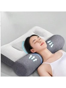 1pc Neck Pillow, Cervical Pillow, Pillow, Ergonomic Design Headrest, Neck And Shoulder Support Pillow, Suitable For Side, Back And Stomach Sleeping - Neck Pillow - View 4