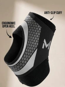 Sports Ankle Support Brace, Suitable For Basketball, Soccer, Volleyball And Fitness Sports, Unisex, Shock-Absorbing To Reduce Foot Fatigue, With Hook And Loop Heel Protection, Wrap-Around Pressure Design And Adjustable Ankle Support - Multicolor - View 9