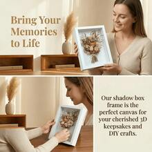 Multi-Color 3D Photo Display Box, 3D Photo Frame Display Box, Wall-Mounted Display Box, Detachable Inner Frame, Suitable For Wedding Souvenirs, Handmade Crafts, Tickets And Photo Display Box, Suitable For Photos And Souvenirs - Rectangle - View 11