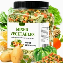 ULTHMOK Dehydrated Veggie Mix - 10.6 Oz | 10 Kinds Of Naturally Dried Fruits And Vegetables, Perfect For Ramen, Soups, Pasta, And Veggie Wraps, Cook-Free Side Dish - 300g - View 6