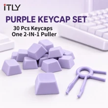 Purple PBT XDA Profile Keycap 30/50/100Pcs Mechanical Keyboard DIY Replacement Key Caps Kit Universal Gaming Keyboard Accessories With Free 2-In-1 Keycap Switch Puller - View 11
