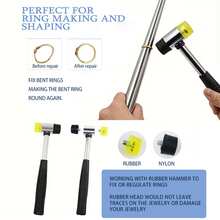 KLONKEE 4pcs/12pcs Ring Size Measurement Tools & Jewelry Tool Set, Includes Manual Ring Making Measurement Tools, Suitable For Ring Resizing - Multicolor - View 3
