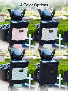 Motorcycle Scooter Front Storage Bag, Touch Screen Phone Window Handlebar Organizer Pouch, 23 X 27 X 12 Cm Zippered Hanging Bag With Front Pocket And Detachable Shoulder Strap For Electric Scooter, Moped, E-Bike, Daily Commuting Accessories - A - View 8