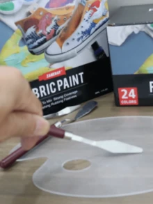Red Handle Palette Knife Set - 6pcs/4pcs/2pcs. Stainless Steel Scraper. Suitable For Oil Painting, Acrylic Painting, Watercolor Painting. Suitable For Canvas Painting, DIY Crafts And Pottery Painting Tools. - Multicolor - View 4