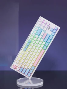 AOC Keyboard Gaming GK168: Tata letak 87 tombol yang ringkas menghemat ruang; Lampu latar dua warna menambah suasana yang hidup; Nuansa mekanis dengan pengoperasian yang tenang; Tahan percikan air dan tahan lama; Serbaguna untuk penggunaan kantor dan gaming. - View 6