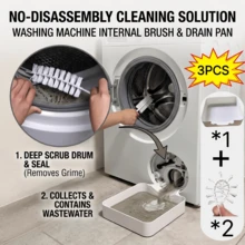 1pc Heavy Duty Washing Machine Drain Tray, Multi-Functional Washing Machine Drain Accessory, Washing Machine Outlet Cleaning Storage Organizer, Plastic Material, Can Be Used For Washing Machine Outlet Water Storage, Effectively Prevent Laundry Room Floor Overflow, Can Be Used For Bathroom Water Storage, Souvenir For Cleaning And Storage Enthusiasts, Halloween, Christmas, Graduation Season, The Best Drain Tray Gift - A - View 4