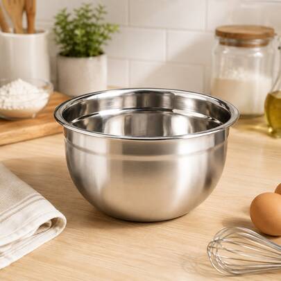 Tigela Inox Bowl 28 26 24 22 20 18cm Multiuso Profissional para Receitas Mistura Farinha Massas