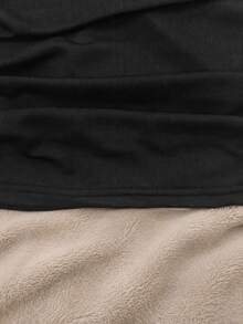 Camiseta de malla de unicolor de alta elasticidad, casual, negra para el verano - Negro - Ver 9