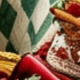 Green Plaid Sleigh Deer