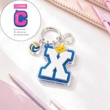 Custom Name Keychain Personalized Kids Bag Name Tag With Charms, Kids Bag Tag With Icon For Backpack, Lunch Box Tag, Back To School Gifts - Multicolor - View 20