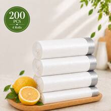 400PCS 4 Gallon Small Drawstring Trash Bags, Disposable Garbage Bags, 17.7 X 17.7 In Trash Can Liners, Back To School Dorm Waste Bags For Bathroom, Kitchen, Bedroom, Office, Apartment, Travel, Small Bins And Daily Home Cleanup - White - View 12