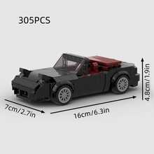 MIKEMENG 305 PCS Classic MOC Building Blocks Car Set, Adult DIY Assembleable Sports Car Toy Model, City Tech Champion Cup Series, Suitable As Birthday, Halloween, Christmas Gift - Model - View 10