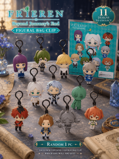 Crunchyroll Official Frieren Beyond Journeys End Series 2 Blind Bag Keychain, Anime Mystery Figural Bag Clip Pendant Random 1 Pc Backpack Charm Halloween Birthday Gift For Anime Fans Teens Adults