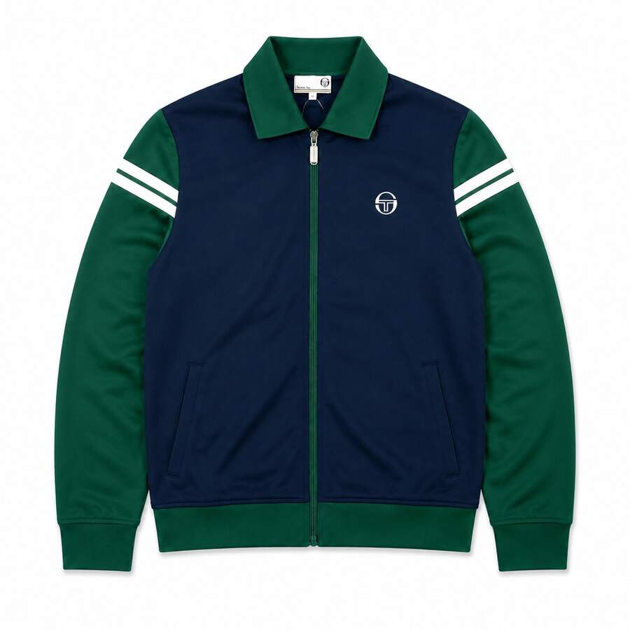 Sergio Tacchini Verdi Track Jacket - Blue / Dark Green B21 - Green - View 1