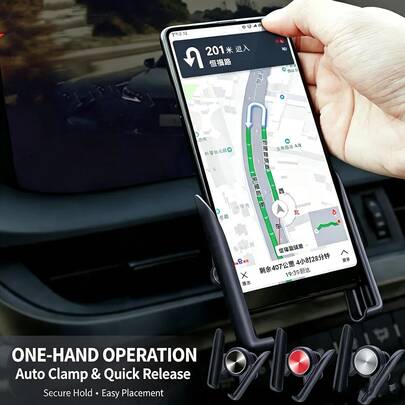 1pc Car Phone Holder, Interior Accessory, Car Phone Mount, Gravity Air Vent Phone Holder