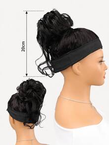 1 Buah Ekstensi Rambut Cepol Berantakan dengan Untaian Keriting, Sanggul Bervolume dan Berantakan untuk Wanita, Gaya Rambut Sehari-hari & Kencan yang Mudah - MultiWarna - View 9
