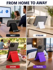 Multicolor, Multifunctional, Hands-Free Phone Holder Suitable For Smartphones And Tablets-Perfect For Everyday Use Travel Travel Essentials - Multicolor - View 5