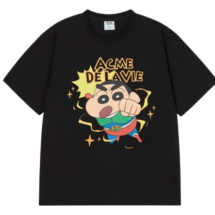 Men T-Shirts - 黑色 - 查看 1