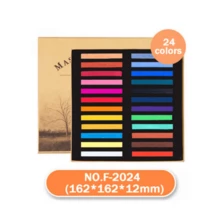 Portable Soft Pastel Art Set, 12/24/48 Colors High-Quality Pastel Sticks, Vibrant & Smooth Hues For Outdoor Sketching And On-The-Go Art Creation - Color Powder Stick Set - View 8