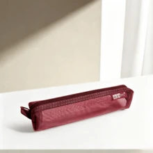 Transparent Mesh Pencil Case, Suitable For Students, Stationery And Bags - Portable Storage Solution - Single Piece - View 8
