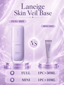 Laneige Lan Zhi 柔膚修飾妝前乳，正裝 30ml，試用裝 10ml，有效保護肌膚免受刺激，保濕控油，適合日常防曬與妝前底妝 - 淡紫色 - 查看 3