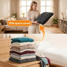 Powerful Electric Vacuum Compression Bags Airtight Travel Bags Clothing Cabinet Storage Organizer Suitcase Storage Bags Suitable For Travel And Business Trips,Travel Essential,Room Decor - View 3