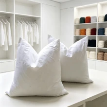 CLSUPER Premium White Goose & Duck Feather Down Throw Pillow Core,18x18" 20x20" 21x21" 14x21",100% Cotton Cover, Fluffy Soft, No Shedding Breathable, Plump Washable, Rectangular Decorative Cushion For Bed Sofa Couch - White - View 25