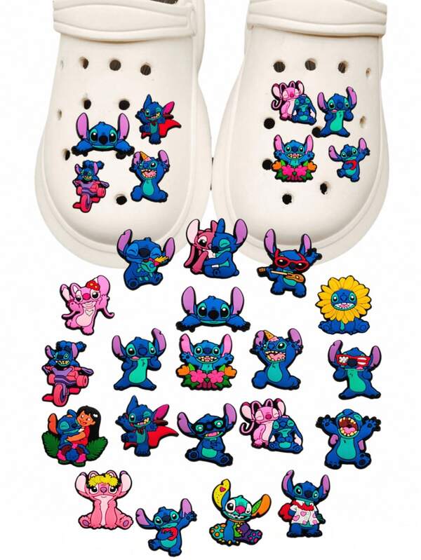 Disney Cartoon Theme Shoe Charms, Including Shoe Flowers, Shoe Buckles, Detachable Shoe Flowers, Decorative Shoe Buckles, Back To School Gift For Classmates And Friends, Perfect Birthday Gift, Halloween Decoration And Other Holiday Decoration, Halloween/Christmas Gift For Friends, Family And Colleagues