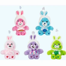 Care Bears 22cm Plush Suction Cup Pendant, Cute Rainbow Bear Plush Doll Keychain, Bag Car Backpack Decoration, Children's Birthday Gift - Multicolor - View 9