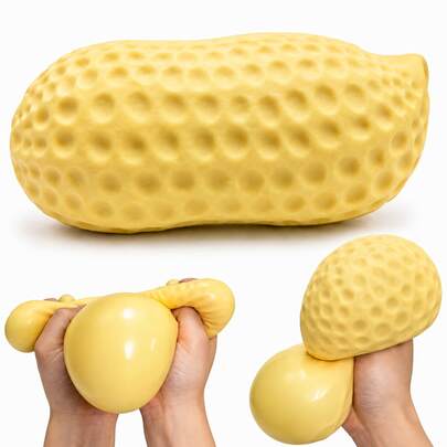 1/10Pcs Squishy Peanut, Jumbo Sweet Fruit Stress Toy, Peanut Fidget Fun, 5.5 Inch Squishy Fruit, Fidget Sensory Food, Jumbo Squishies Toy, Gift Bag Stuffer, Pinata Filler,Classroom Prizes, Party Favors,Birthday Gifts,Halloween And Christmas Gifts