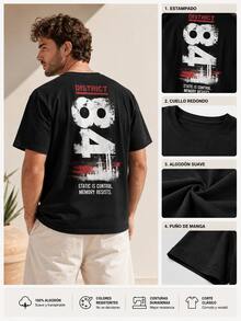 Men Swim Cover-Ups - Black - View 2